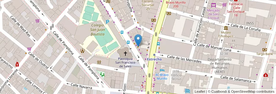 Mapa de ubicacion de Pizza Hut en 스페인, Comunidad De Madrid, Comunidad De Madrid, Área Metropolitana De Madrid Y Corredor Del Henares, 마드리드.