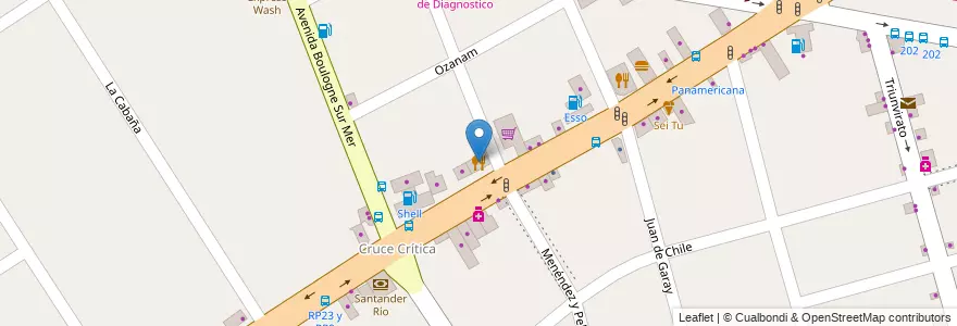 Mapa de ubicacion de Pizza Libre en آرژانتین, استان بوئنوس آیرس, Partido De Tigre, Don Torcuato.
