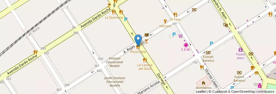 Mapa de ubicacion de Pizza Libre en Argentinië, Buenos Aires, Partido De Esteban Echeverría, Monte Grande.