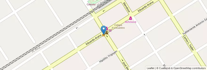 Mapa de ubicacion de Pizza Mania en Argentinië, Buenos Aires, Partido De Esteban Echeverría, Luis Guillón.
