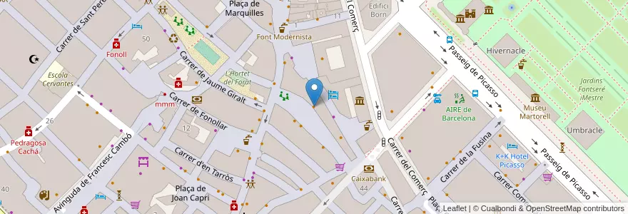 Mapa de ubicacion de Pizza Paco en Испания, Каталония, Барселона, Барселонес, Барселона.