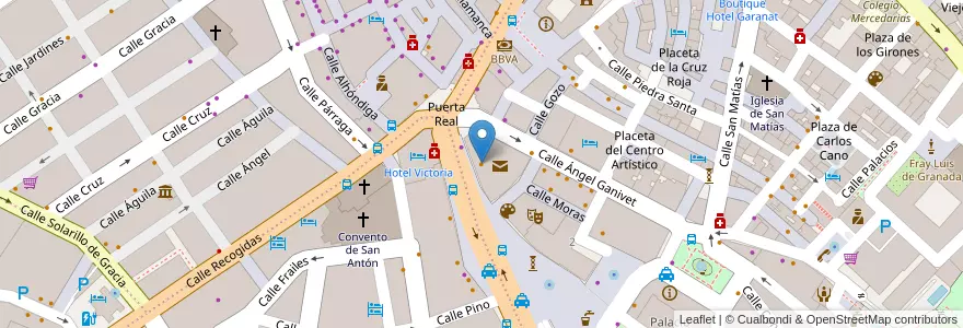 Mapa de ubicacion de Pizza & Pasta en Espanha, Andaluzia, Granada, Comarca De La Vega De Granada, Granada.