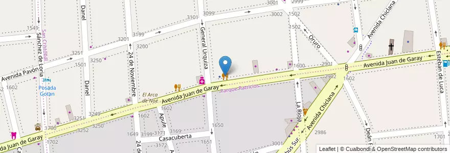 Mapa de ubicacion de Pizza Pepe, San Cristobal en Argentina, Autonomous City Of Buenos Aires, Comuna 3, Autonomous City Of Buenos Aires.