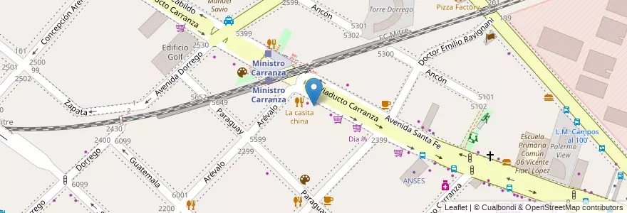 Mapa de ubicacion de Pizza Pet, Palermo en Argentina, Ciudad Autónoma De Buenos Aires, Buenos Aires, Comuna 14.