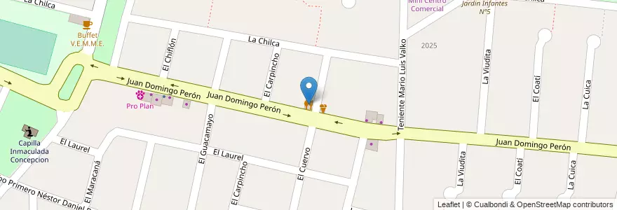 Mapa de ubicacion de Pizza & Pizza en Argentina, Buenos Aires, Partido De La Matanza, Ciudad Evita.