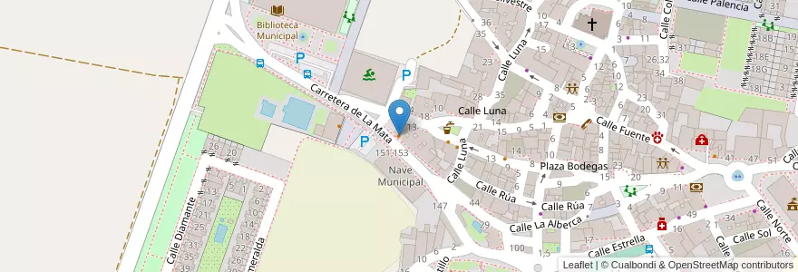 Mapa de ubicacion de Pizza Pizza en 西班牙, Castilla Y León, Salamanca, La Armuña, Villares De La Reina.