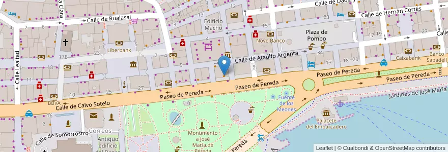 Mapa de ubicacion de Pizza Rosso Vero en Spain, Cantabria, Cantabria, Santander, Santander.