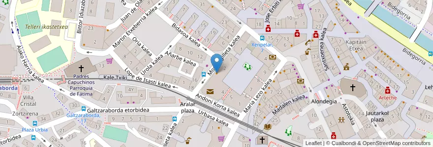 Mapa de ubicacion de Pizza Sprint en Spain, Autonomous Community Of The Basque Country, Gipuzkoa, Donostialdea, Errenteria.