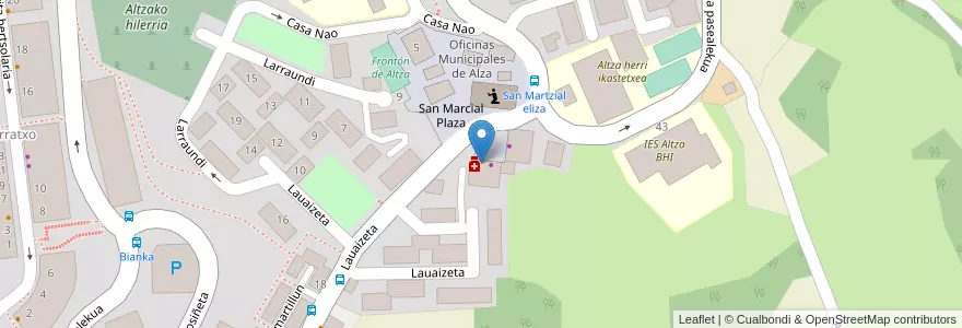 Mapa de ubicacion de Pizza Sprint en Spanien, Autonome Gemeinschaft Baskenland, Gipuzkoa, Donostialdea, Donostia/San Sebastián.