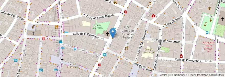 Mapa de ubicacion de Pizzaiolo en Испания, Мадрид, Мадрид, Área Metropolitana De Madrid Y Corredor Del Henares, Мадрид.