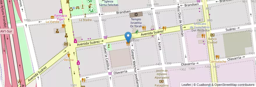 Mapa de ubicacion de Pizzas and Empanadas, Barracas en Argentine, Ciudad Autónoma De Buenos Aires, Comuna 4, Buenos Aires.