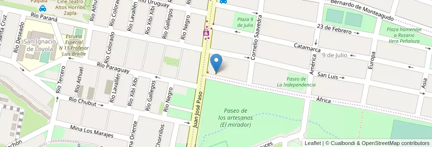 Mapa de ubicacion de Pizzas Caseras en Аргентина, Жужуй, Departamento Palpalá, Municipio De Palpalá.