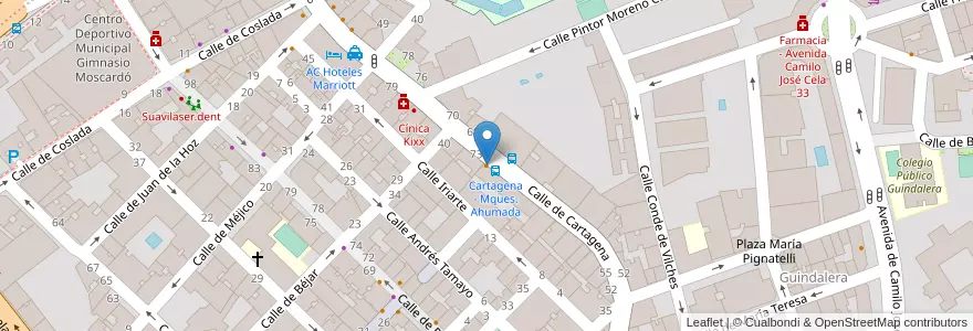 Mapa de ubicacion de Pizzería 2 amigos en Испания, Мадрид, Мадрид, Área Metropolitana De Madrid Y Corredor Del Henares, Мадрид.