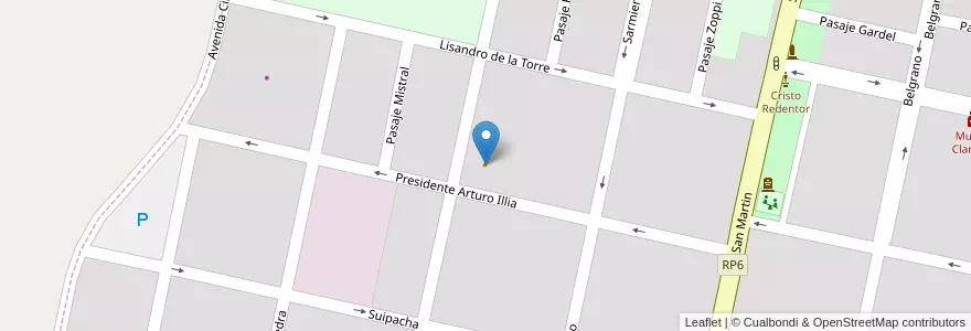 Mapa de ubicacion de Pizzería Beto en アルゼンチン, サンタフェ州, Departamento Las Colonias, San Carlos Centro, San Carlos Centro.