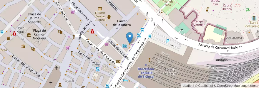 Mapa de ubicacion de Pizzeria Buon Appetito en إسبانيا, كتالونيا, برشلونة, بارسلونس, Barcelona.