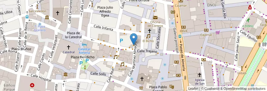 Mapa de ubicacion de Pizzeria Da Bruno en إسبانيا, أندلوسيا, ألمرية, ألمرية.