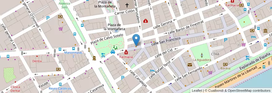Mapa de ubicacion de Pizzería Da Sebas en Испания, Валенсия, Аликанте, Алаканти, Аликанте.