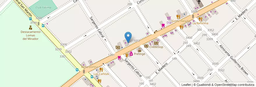 Mapa de ubicacion de Pizzería de Jose en Argentinië, Buenos Aires, Partido De La Matanza, Lomas Del Mirador.
