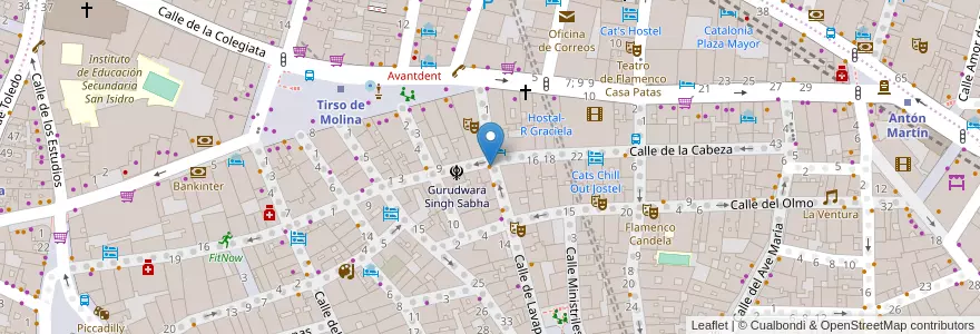 Mapa de ubicacion de Pizzería Della Cabeza en Spagna, Comunidad De Madrid, Comunidad De Madrid, Área Metropolitana De Madrid Y Corredor Del Henares, Madrid.