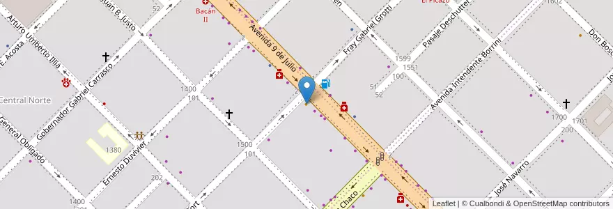 Mapa de ubicacion de Pizzería Don Antonio en Arjantin, Chaco, Departamento San Fernando, Resistencia, Resistencia.