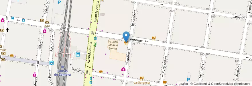 Mapa de ubicacion de Pizzería Don Esteban en Argentina, Buenos Aires, Partido De Lomas De Zamora, Lomas De Zamora.