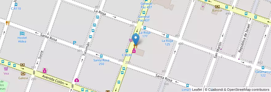 Mapa de ubicacion de Pizzeria Don Luis en Аргентина, Кордова, Departamento Capital, Pedanía Capital, Córdoba, Municipio De Córdoba.