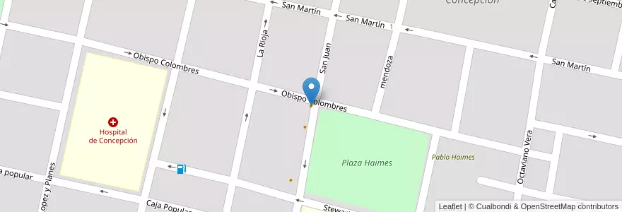 Mapa de ubicacion de Pizzería El Condado en Argentine, Tucumán, Departamento Chicligasta, Municipio De Concepción, Concepción.