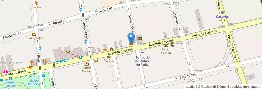 Mapa de ubicacion de Pizzeria El Huracan, Parque Patricios en Argentina, Ciudad Autónoma De Buenos Aires, Comuna 4, Buenos Aires.