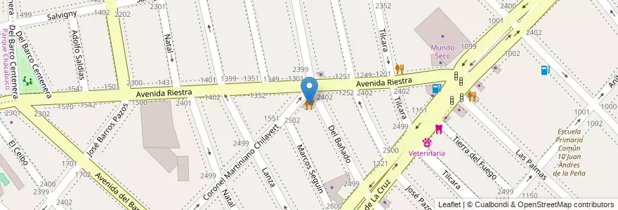 Mapa de ubicacion de Pizzeria Empanadas, Nueva Pompeya en 阿根廷, Ciudad Autónoma De Buenos Aires, Comuna 4, 布宜诺斯艾利斯.