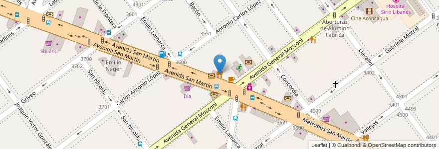 Mapa de ubicacion de Pizzeria José, Villa Devoto en アルゼンチン, Ciudad Autónoma De Buenos Aires, ブエノスアイレス, Comuna 11.