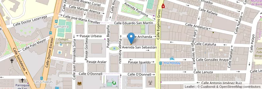 Mapa de ubicacion de Pizzería La Fainá en Spanje, Andalusië, Málaga, Málaga-Costa Del Sol, Málaga.