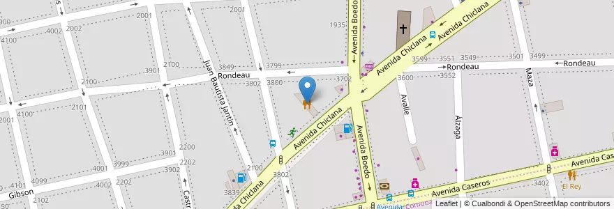 Mapa de ubicacion de Pizzeria las Mamma, Boedo en Arjantin, Ciudad Autónoma De Buenos Aires, Comuna 5, Comuna 4, Buenos Aires.
