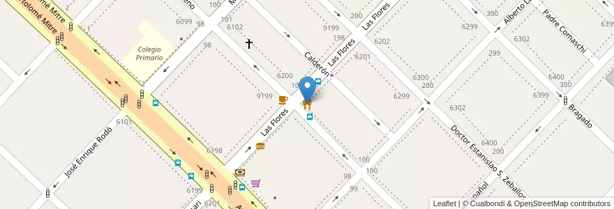 Mapa de ubicacion de Pizzeria Lo+Hot Wilde en アルゼンチン, ブエノスアイレス州, Partido De Avellaneda, Wilde.