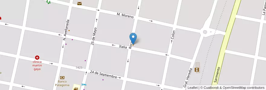 Mapa de ubicacion de Pizzeria Napoli en アルゼンチン, トゥクマン州, Departamento Chicligasta, Municipio De Concepción, Concepción.