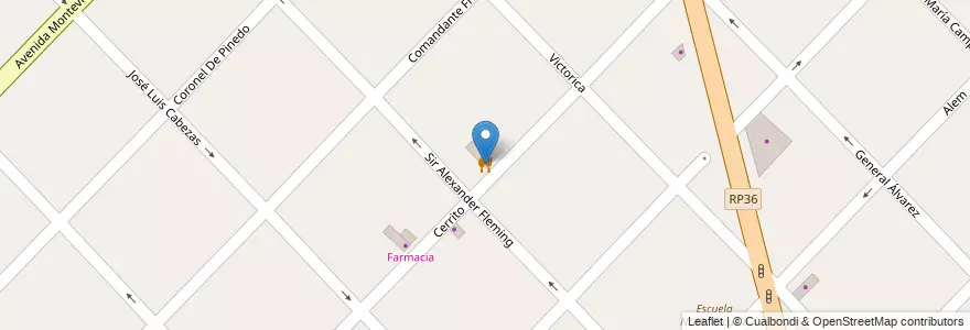 Mapa de ubicacion de Pizzeria Nico en 阿根廷, 布宜诺斯艾利斯省, Partido De Quilmes, Bernal.