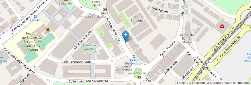 Mapa de ubicacion de Pizzería Tabita's en Spain, Andalusia, Cádiz, Campiña De Jerez, Jerez.