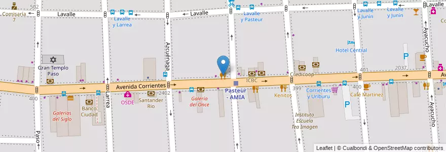 Mapa de ubicacion de Pizzería Tagliata, Balvanera en Argentine, Ciudad Autónoma De Buenos Aires, Comuna 3, Buenos Aires.