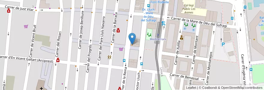 Mapa de ubicacion de Pizzeria Viva Napoli en スペイン, バレンシア州, València / Valencia, Comarca De València, València.