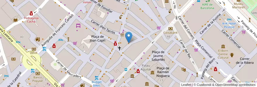 Mapa de ubicacion de Pla de la Garsa en España, Catalunya, Barcelona, Barcelonès, Barcelona.