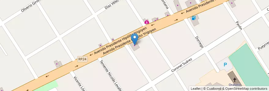 Mapa de ubicacion de Placacentro en Argentinië, Buenos Aires, Partido De José C. Paz.