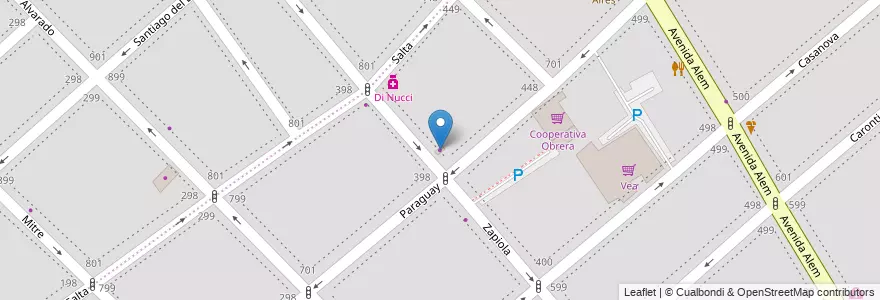 Mapa de ubicacion de Placanica Bike's en Arjantin, Buenos Aires, Partido De Bahía Blanca, Bahía Blanca.