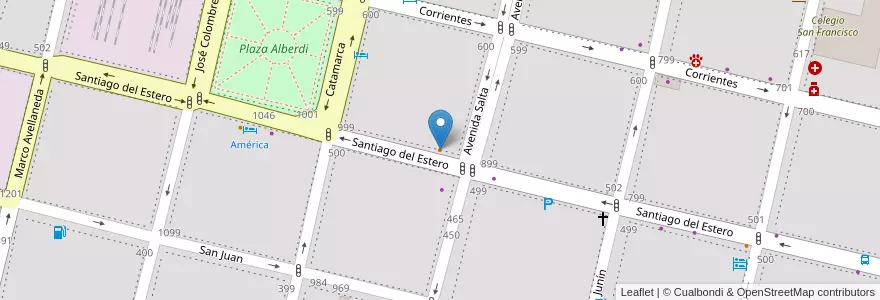 Mapa de ubicacion de Placere en الأرجنتين, Tucumán, San Miguel De Tucumán, Departamento Capital, San Miguel De Tucumán.
