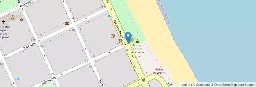 Mapa de ubicacion de Placido Restaurante en アルゼンチン, チュブ州, Puerto Madryn, Departamento Biedma.