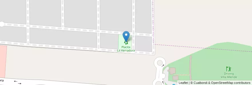 Mapa de ubicacion de Placita La Herradura en Аргентина, Кордова, Departamento Colón, Municipio De Villa Allende, Pedanía Río Ceballos, Villa Allende.