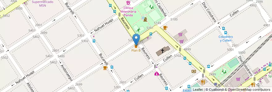 Mapa de ubicacion de Plan B, Villa Urquiza en Argentine, Ciudad Autónoma De Buenos Aires, Comuna 12, Buenos Aires.