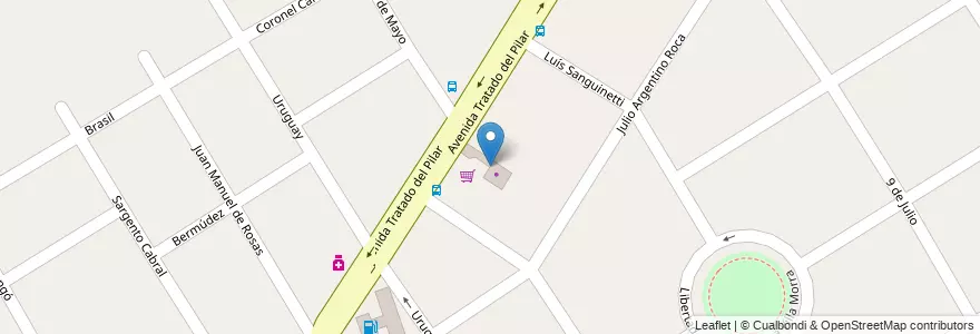 Mapa de ubicacion de Planet Honda en Arjantin, Buenos Aires, Partido Del Pilar, Pilar.