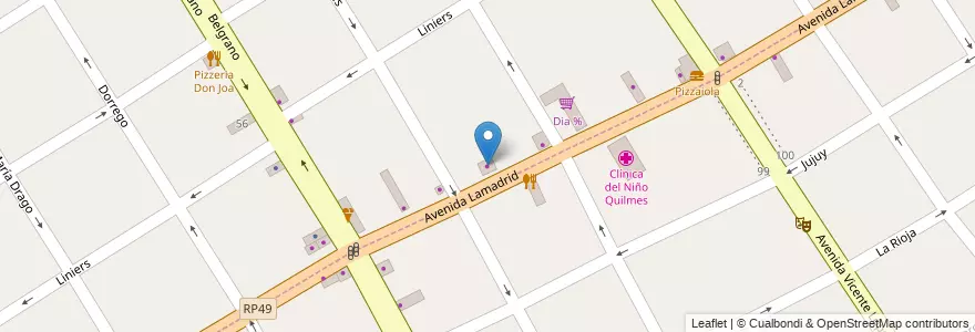 Mapa de ubicacion de Planeta Mascota en 阿根廷, 布宜诺斯艾利斯省, Partido De Quilmes, Quilmes.