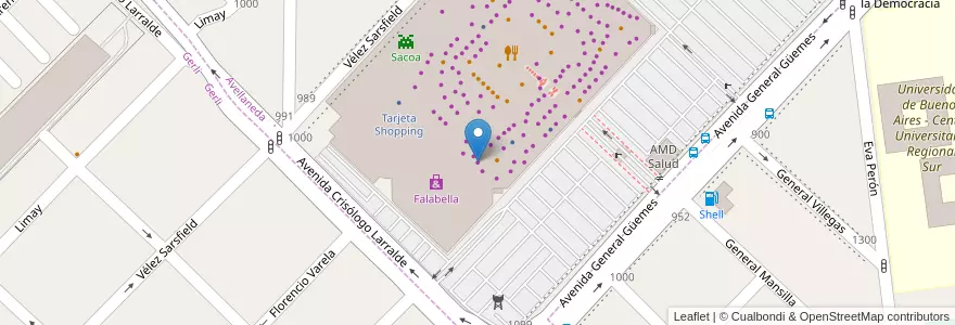 Mapa de ubicacion de Planeta Zenok en 아르헨티나, 부에노스아이레스주, Partido De Avellaneda.