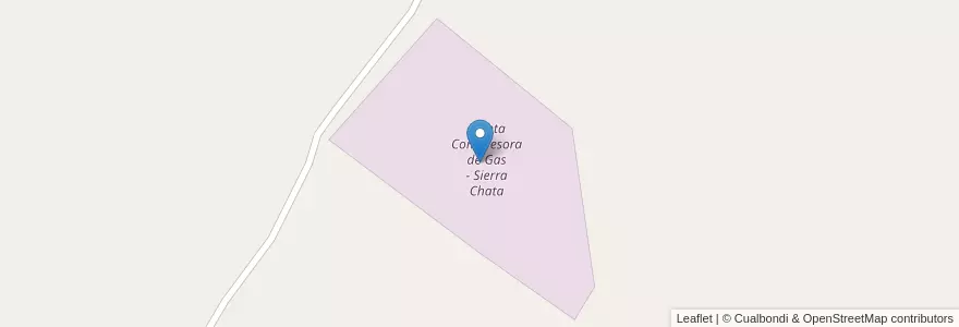 Mapa de ubicacion de Planta Compresora de Gas - Sierra Chata en الأرجنتين, تشيلي, نيوكوين, Departamento Añelo.