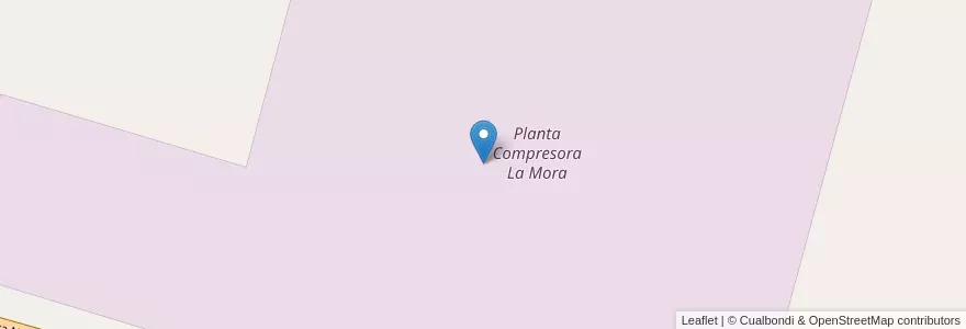 Mapa de ubicacion de Planta Compresora La Mora en Argentinien, Mendoza, General Alvear, Distrito Bowen.